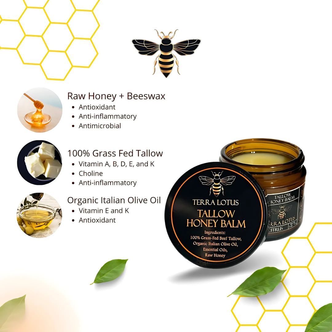 Organic Beef Tallow & Honey Balm